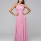 A Line Halter Chiffon Bridesmaid Dresses With Bow