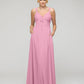 Sweetheart Straps Chiffon Bridesmaid Dresses With Pockets