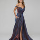 A Line Off The Shoulder Formal Party Prom Dresses
