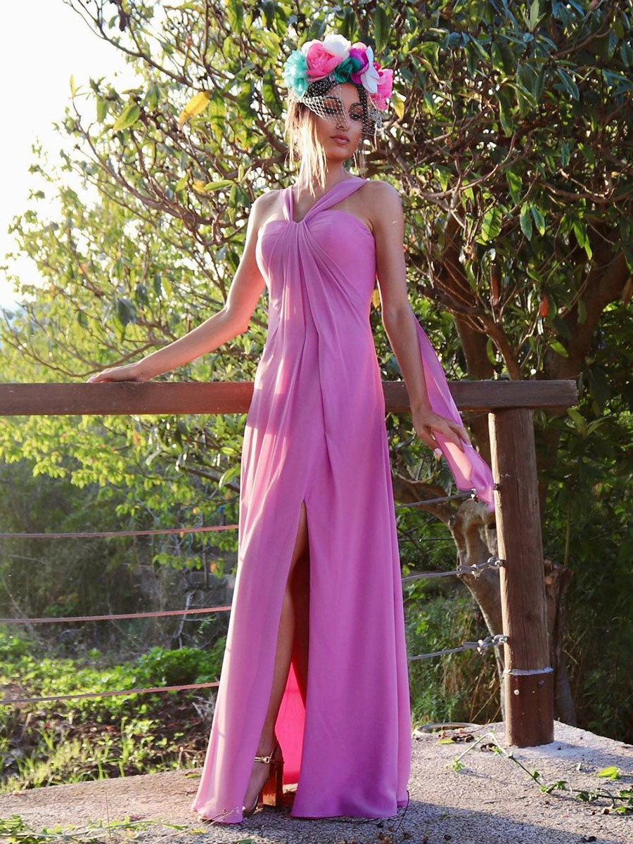 Convertible Straps Draped Chiffon Bridesmaid Dresses