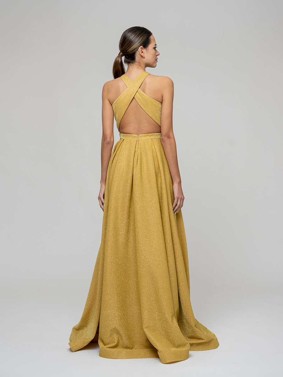 Long Scoop A Line Formal Party Prom Dresses