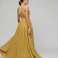 Long Scoop A Line Formal Party Prom Dresses