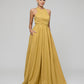 Long Scoop A Line Formal Party Prom Dresses