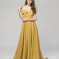 Off The Shoulder Sweetheart A Line Long Prom Dresses