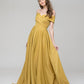 Off The Shoulder Sweetheart A Line Long Prom Dresses