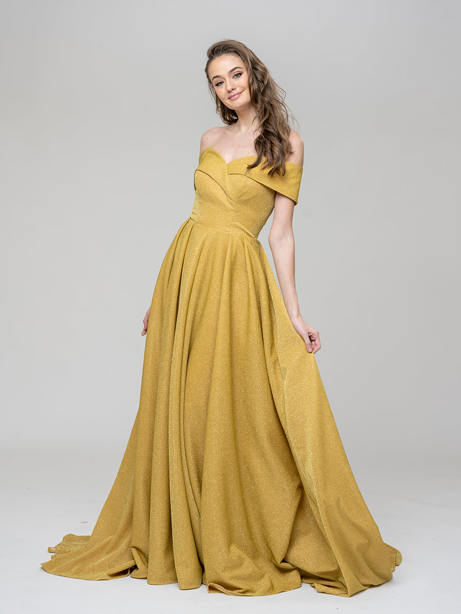 Off The Shoulder Sweetheart A Line Long Prom Dresses