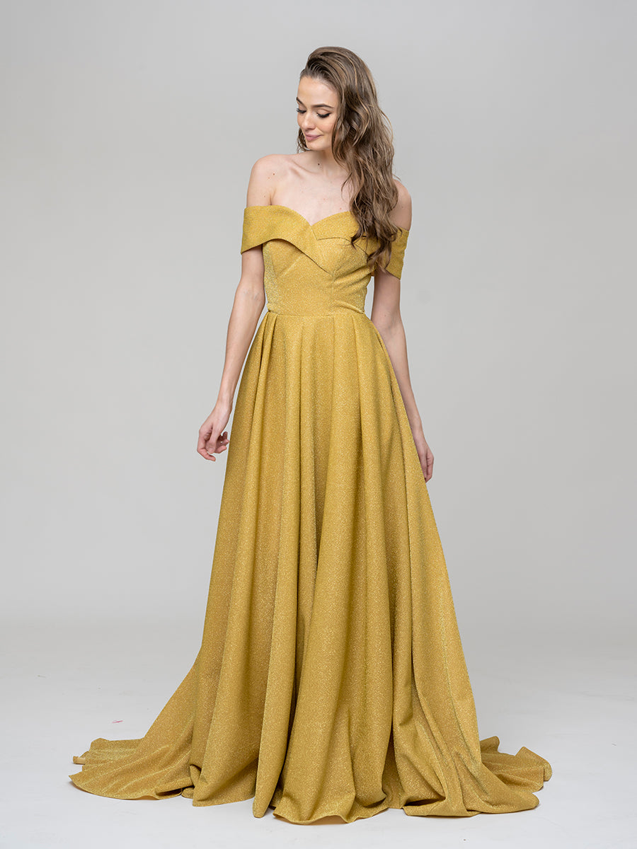 Off The Shoulder Sweetheart A Line Long Prom Dresses