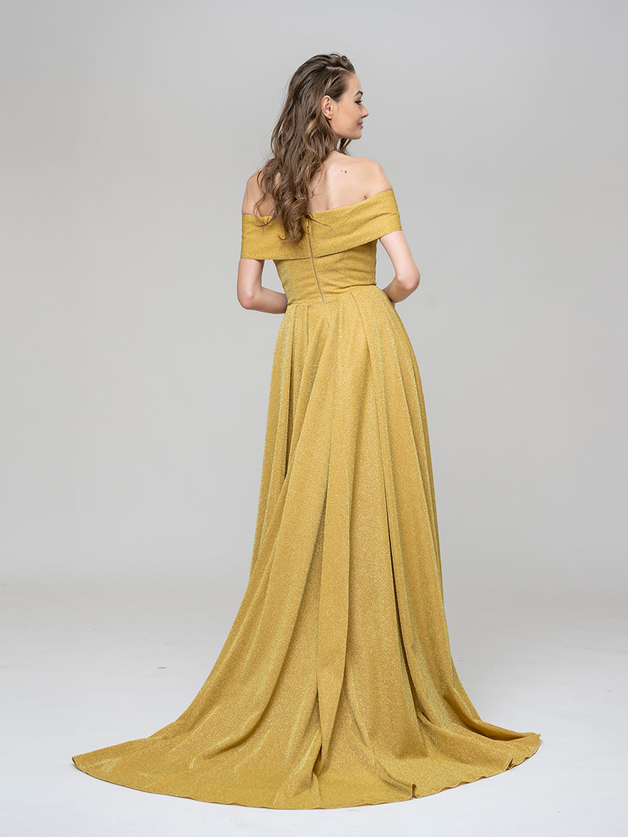 Off The Shoulder Sweetheart A Line Long Prom Dresses