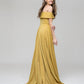 Off The Shoulder Sweetheart A Line Long Prom Dresses