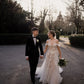 Off The Shoulder Sweetheart Applique A Line Wedding Dress