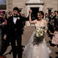 Off The Shoulder Sweetheart Applique A Line Wedding Dress
