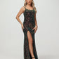 Luxury Spaghetti Strap Crisscross Back Sheath Prom Dresses