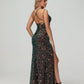 Luxury Spaghetti Strap Crisscross Back Sheath Prom Dresses