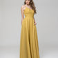 Zipper Back Floor Length A Line Special Occasion Party Dresses