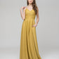 Zipper Back Floor Length A Line Special Occasion Party Dresses